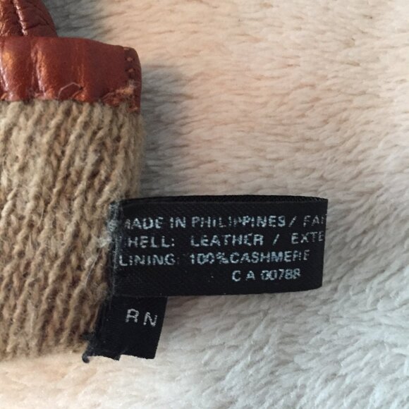 Brown leather gloves sz 6 - Picture 5 of 10